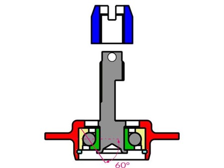 Zugbolzen Puch Z50 "High End", (3-Lamellen-Ausführung)