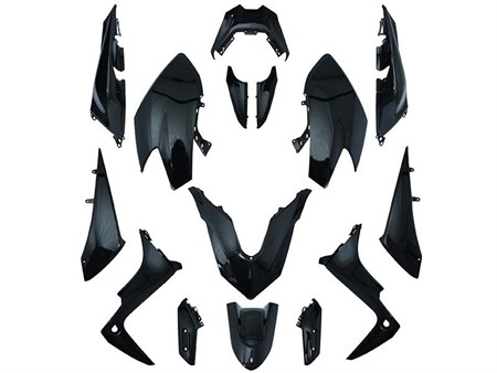 Verschalung 15 teilig, Schwarz met, Yamaha 530 TMAX 2017>2019