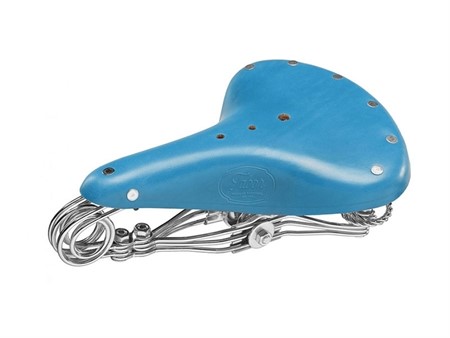 Selle universelle Tabor Heavy Duty, cuir véritable bleu