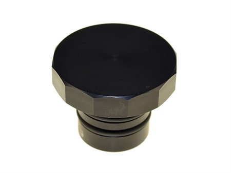 Bouchon de réservoir Dodécagone (12 facettes), alu noir, vélomoteur Puch Maxi N Bouchon de réservoir Dodécagone (12 facettes), alu noir, vélomoteur Puch Maxi N