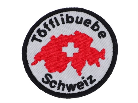 Aufnäher / Patch Töfflibuebe Schweiz Ø 60 mm