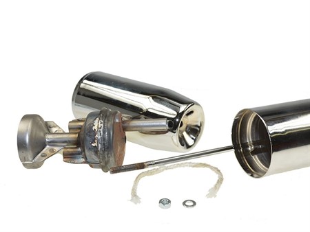 Auspufftopf Sachs/Puch Sport/Racing, verchromt