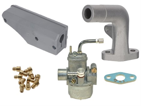 Kit carburation BING original 12mm (pipe occasion longue), Sachs 503 Kit carburation BING original 12mm (pipe occasion longue), Sachs 503