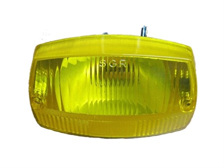 Optique de phare avant, anciens vélomoteurs Piaggio Ciao SC, jaune Optique de phare avant, anciens vélomoteurs Piaggio Ciao SC, jaune