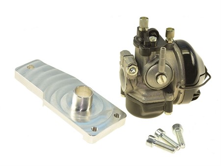 Kit carburateur Dell'Orto SHA 16:16 pour carter Malossi, vélomoteur Piaggio SI Kit carburateur Dell'Orto SHA 16:16 pour carter Malossi, vélomoteur Piaggio SI