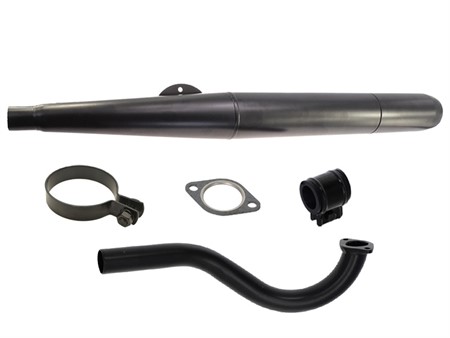 Resonanz-Auspuff 28mm schwarz, Puch Maxi / Puch X-30 Resonanz-Auspuff 28mm schwarz, Puch Maxi / Puch X-30