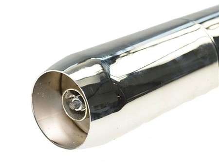 Resonanz-Auspuff 28mm, Puch Supermaxi LG1 / LG2 (schräg)