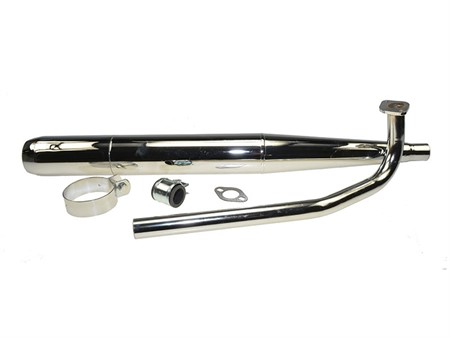 Pot d'échappement cigare chromé 28mm détente, Sachs 503 AB