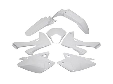 Kit carrosserie plastiques 7pcs BLANC, moto Rieju MRT 50cc Kit carrosserie plastiques 7pcs BLANC, moto Rieju MRT 50cc