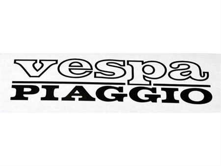 Autocollant/stickers de réservoir, blanc, Piaggio SI/Vespa