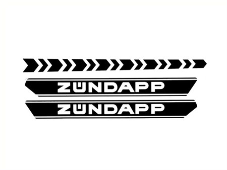 Autocollant de réservoir, vélomoteurs Zundapp modèle Z Autocollant de réservoir, vélomoteurs Zundapp modèle Z