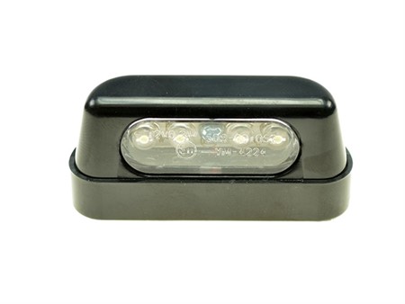 Nummernschildbeleuchtung LED schwarz CE