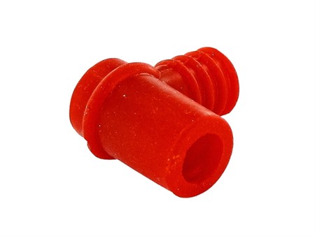Capuchon de bougie rouge en silicone (étanche)