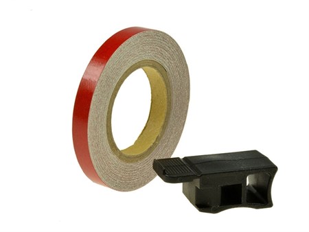 Felgenband Replay, 7mm breit, 6m inkl. Montagehilfe, rot