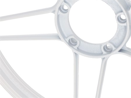 Jante avant/arrière blanche17x1.35 Grimeca alu à batons, originale, vélomoteurs Puch Maxi