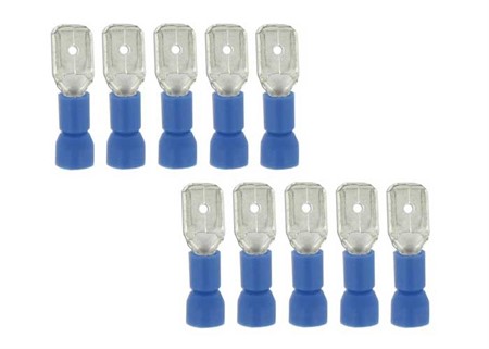 Cosse mâle plat 6.3mm, 10 pieces Cosse mâle plat 6.3mm, 10 pieces
