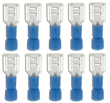 Cosse femelle plate 6.3mm, 10pieces