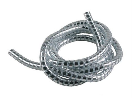 Gaine Ø=8mm chromée, 1,5m, flexible pour cablages