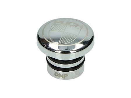 Bouchon de réservoir rond avec logo PUCH, vélomoteur Puch Maxi N et S Bouchon de réservoir rond avec logo PUCH, vélomoteur Puch Maxi N et S