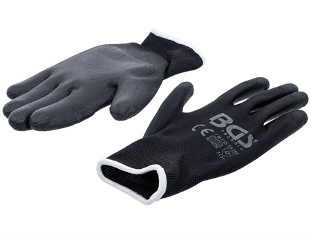 Gants de travail mécanique en nylon, Taille : 8 (M) Gants de travail mécanique en nylon, Taille : 8 (M)