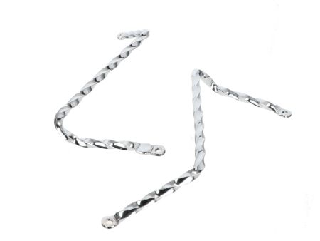 Paire de barre de chassis/repose pieds torsadées, vélomoteurs Puch Maxi N