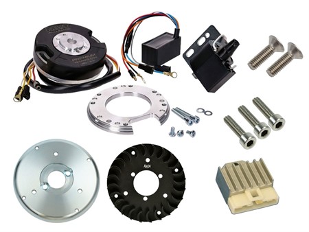 Innenrotorzündung MVT Premium Sachs 503 / Velux 12V mit Licht und Drehzahlbegrenzer SET