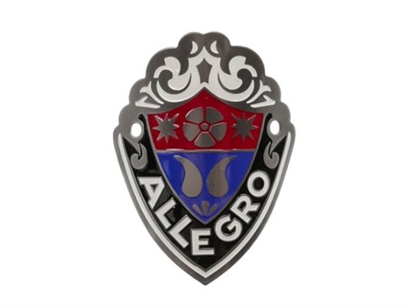 Emblème logo ALLEGRO (fixation à la colonne de direction)