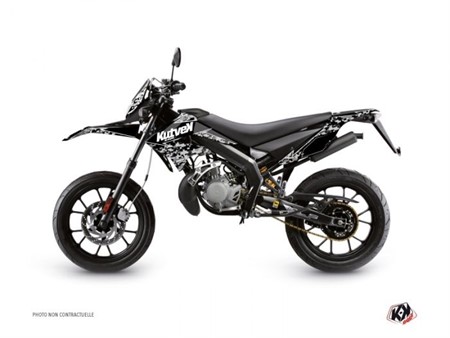 Kit déco stickers Predator noir , moto 50cc Derbi DRD X-Trem 2010 à 2017