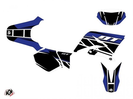 Kit déco stickers bleu replica, moto 50cc Yamaha DT 50cc  2007-2011