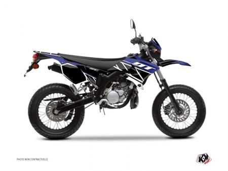 Kit déco stickers bleu replica, moto 50cc Yamaha DT 50cc  2007-2011