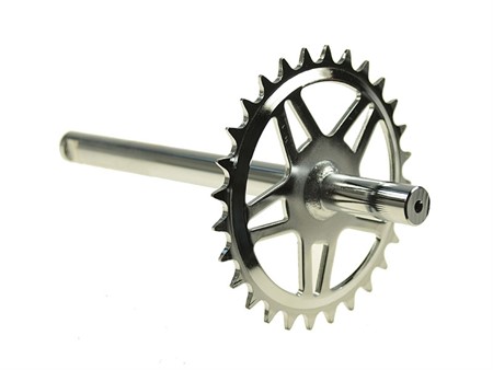 Tretachse mit Kranz Chrom Zündapp Belmondo Tretachse mit Kranz Chrom Zündapp Belmondo
