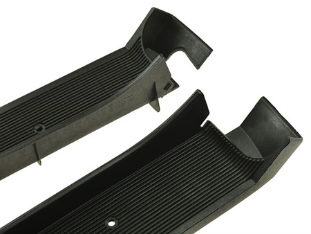 Trittbrettpaar links u. rechts, Piaggio Bravo, schwarz