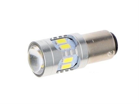 Birne (BA15d) LED, weiss, 6 Volt mit Bajonett Sockel (12 Pin)