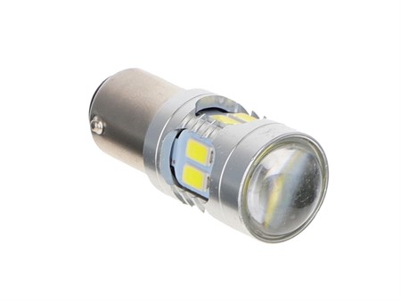 Birne (BA15d) LED, weiss, 6 Volt mit Bajonett Sockel (12 Pin)