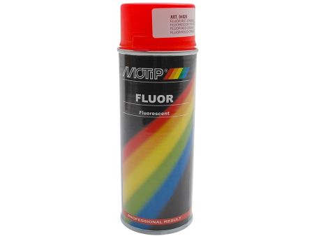 Spray bombe peinture Motip, ORANGE FLUO, 400ml Spray bombe peinture Motip, ORANGE FLUO, 400ml