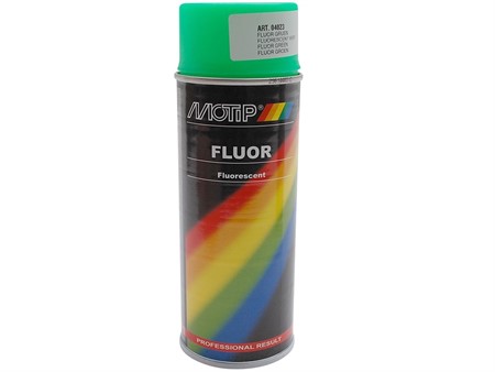 Spray bombe peinture Motip, VERT FLUO, 400ml