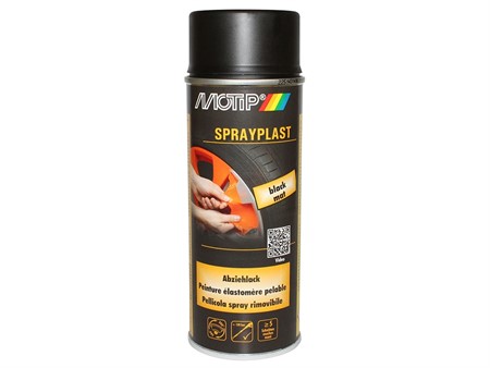 Aérosol élastomère pelable Sprayplast peinture, noir mat MOTIP 400