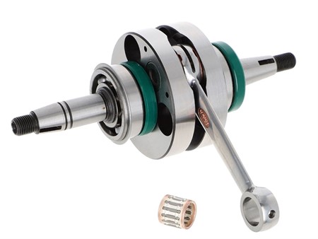 Vilebrequin pré-monté AKOA PUCH E50 "Racing" masses pleines, version sans insert alu, super renforcé Vilebrequin pré-monté AKOA PUCH E50 "Racing" masses pleines, version sans insert alu, super renforcé