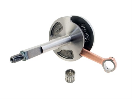 Vilebrequin AKOA type origine renforcé axe 10mm, vélomoteurs Piaggio Ciao, Si, Bravo, Boxer Vilebrequin AKOA type origine renforcé axe 10mm, vélomoteurs Piaggio Ciao, Si, Bravo, Boxer