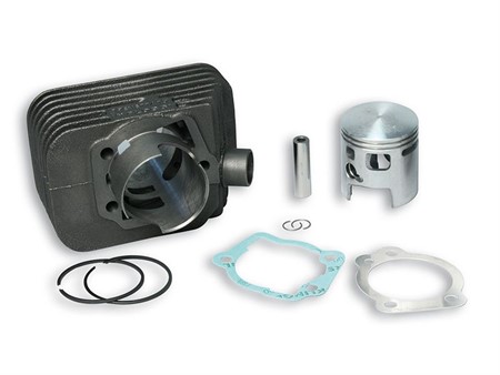 Zylinderkit Malossi 75cc, Ø46.5mm Guss Piaggio Ciao/Si, Kolbenbolzen 10mm