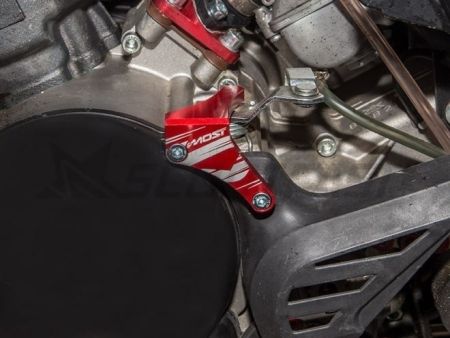Halter zu Kupplungshebel AM6 / MBK 50 X Power / Yamaha 50 / Rieju 50 Alu grau / silber