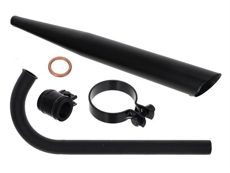 Pot d'échappement custom noir, vélomoteur Sachs 502 Pot d'échappement custom noir, vélomoteur Sachs 502