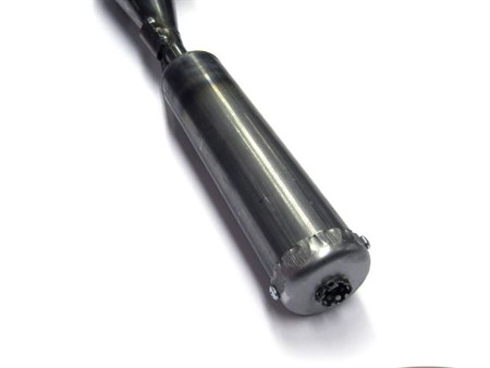 Homoet Auspuff P6 blank 28mm Puch (Auslass gerade)