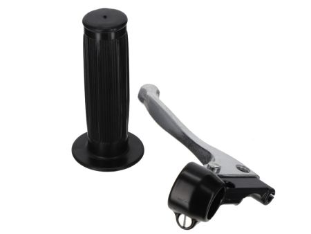 Bremsgriff Oldtimer schwarz Vollguss (rund)