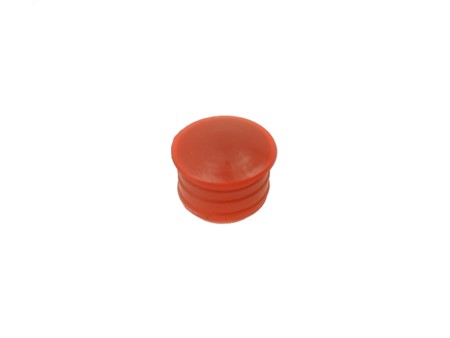 Bouchon rouge (1pce) pour flasque de tambour frein, vélomoteur Puch Maxi