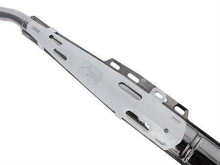 Hitzeschutzblech / Aufspuffblende Puch weiss
