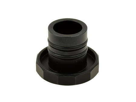 Tankdeckel Puch Maxi eckig Alu Schwarz, mit Puch Logo