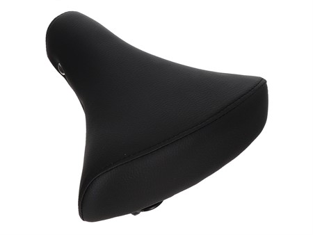 Selle noir fixation 22-23mm à ressorts, universelle vélomoteurs