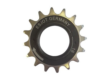 Roue libre de pédalier 1ère qualité, 18 dents 1/2 x 1/8, vélomoteurs Piaggio Ciao, SI / Bye Bike Roue libre de pédalier 1ère qualité, 18 dents 1/2 x 1/8, vélomoteurs Piaggio Ciao, SI / Bye Bike