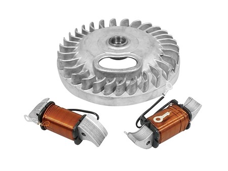 Schwungrad (Unterbrecher) inkl. Lichtspule & Impulsspule Piaggio, Piaggio Ciao/SI Schwungrad (Unterbrecher) inkl. Lichtspule & Impulsspule Piaggio, Piaggio Ciao/SI